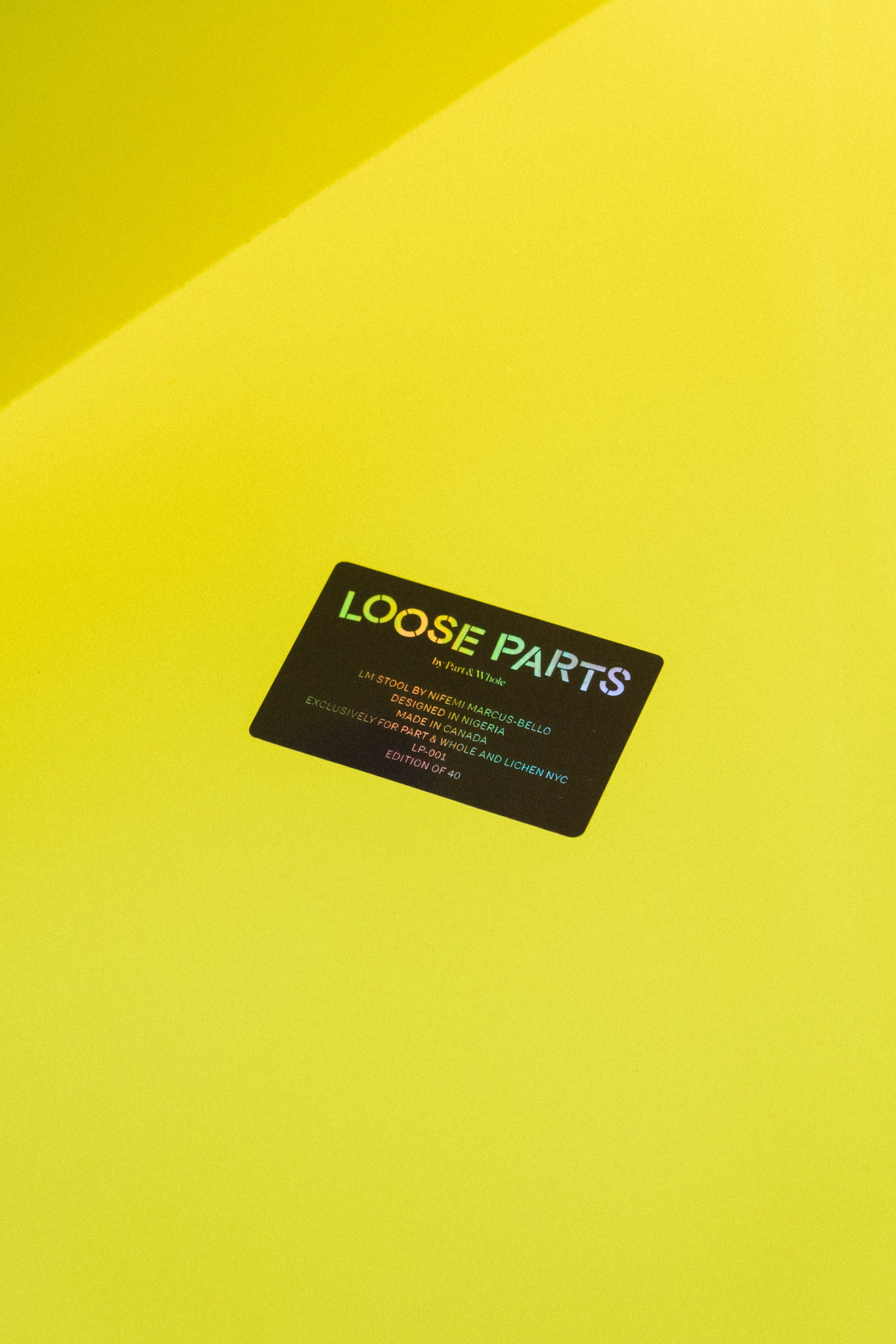 LM Stool Yellow (LP-001)